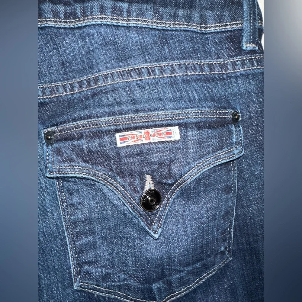 Hudson Beth Baby Boot Jeans Size 30 Dark‎ Wash Jets Mid Rise Bootcut